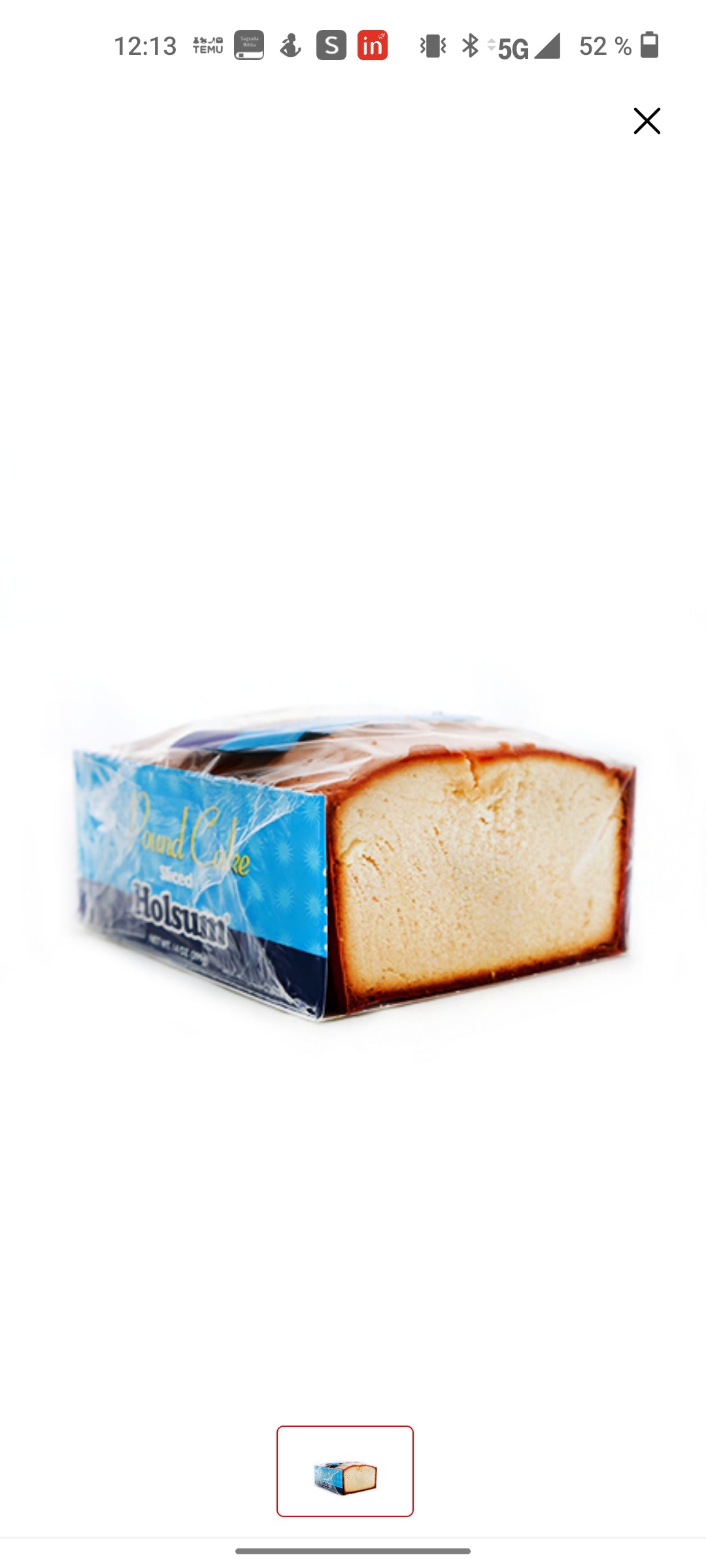 Holsum Pound Cake Regular